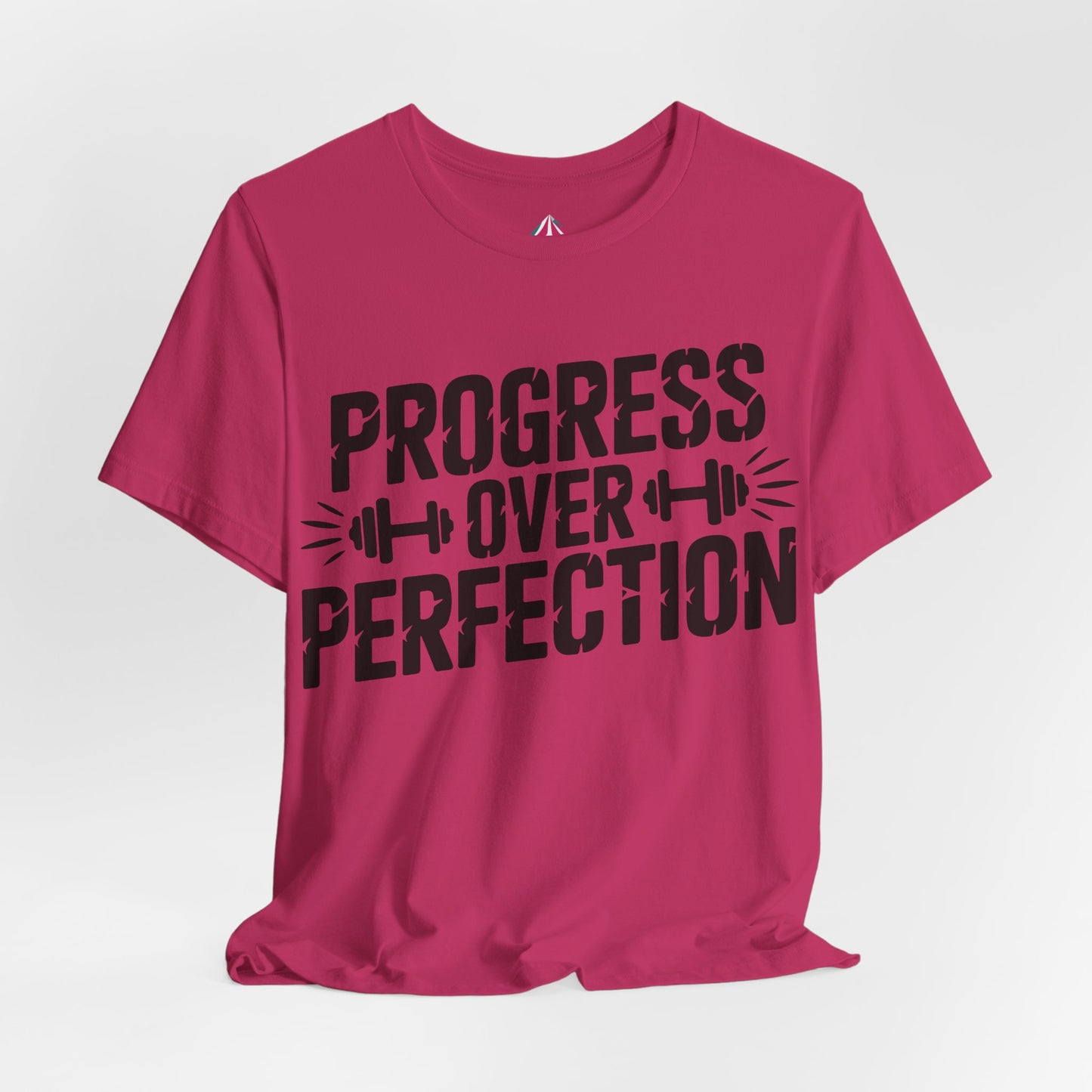 Progress Over Perfection Tee — Motivational Gym Workout T-Shirt