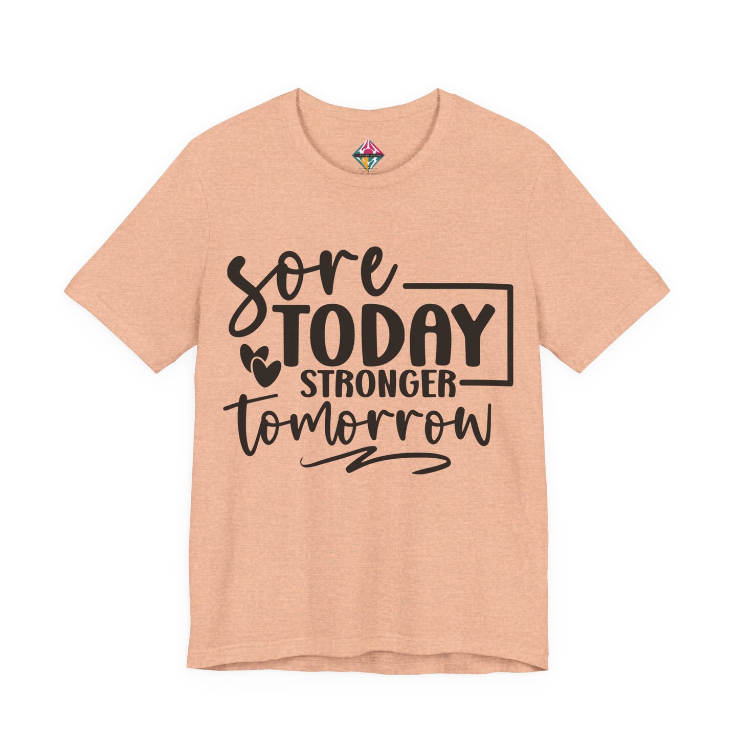 Workout T-Shirt — "Sore Today, Stronger Tomorrow" Motivational Gym Tee