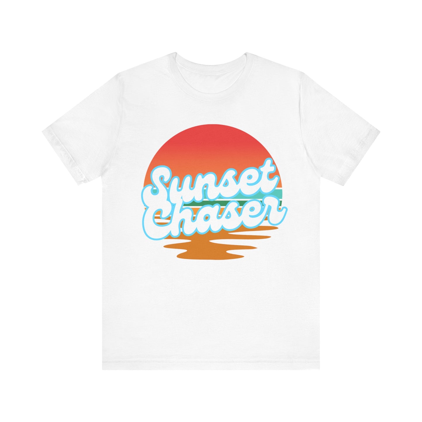 Sunset Chaser Tee - Unisex Summer T-Shirt, Relaxed Fit, Beachwear, Vacation, Gift for Sunset Lovers, Casual Graphic Tee