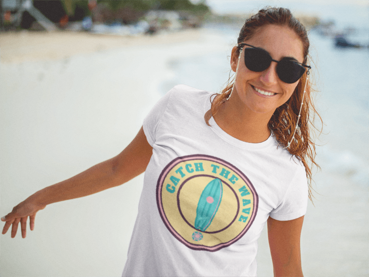 Catch the Wave Unisex Tee | Surfing Shirt, Beach Vibes, Gift for Surfers, Summer Fashion, Casual Wear