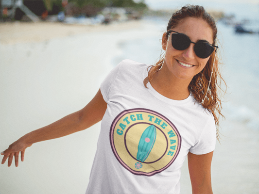 Catch the Wave Unisex Tee | Surfing Shirt, Beach Vibes, Gift for Surfers, Summer Fashion, Casual Wear