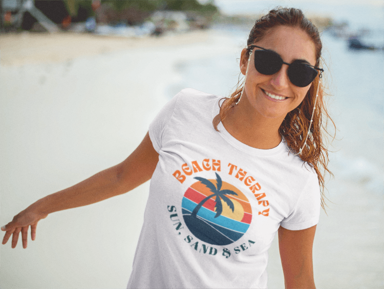 Beach Therapy Unisex Tee, Summer Vibes Shirt, Gift for Beach Lovers, Casual T-Shirt, Vacation Apparel, Fun Holidaywear