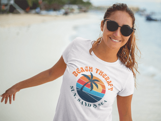 Beach Therapy Unisex Tee, Summer Vibes Shirt, Gift for Beach Lovers, Casual T-Shirt, Vacation Apparel, Fun Holidaywear