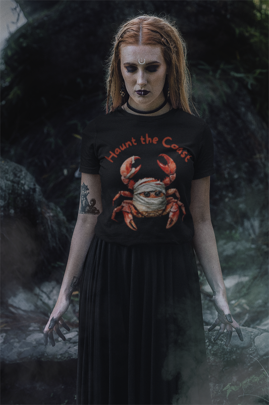 Crabby Coastal Vibes Tee - Fun Summer Apparel, Beach Day Shirt, Nautical Gift, Casual Wear, Seasonal Outfit, Unique Graphic Tee