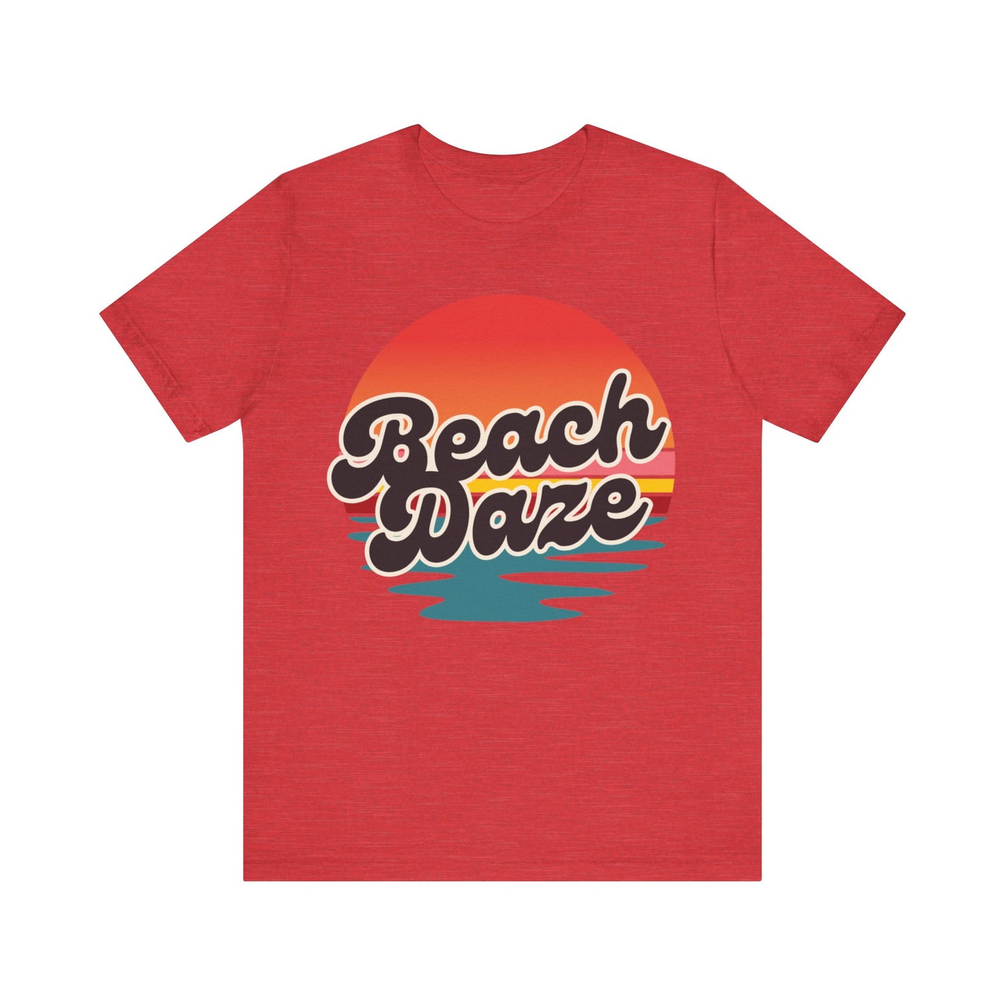 Beach Vibes Unisex Jersey Tee | Casual Summer Shirt, Beachwear, Vacation Outfit, Graphic Tee, Gift for Beach Lovers