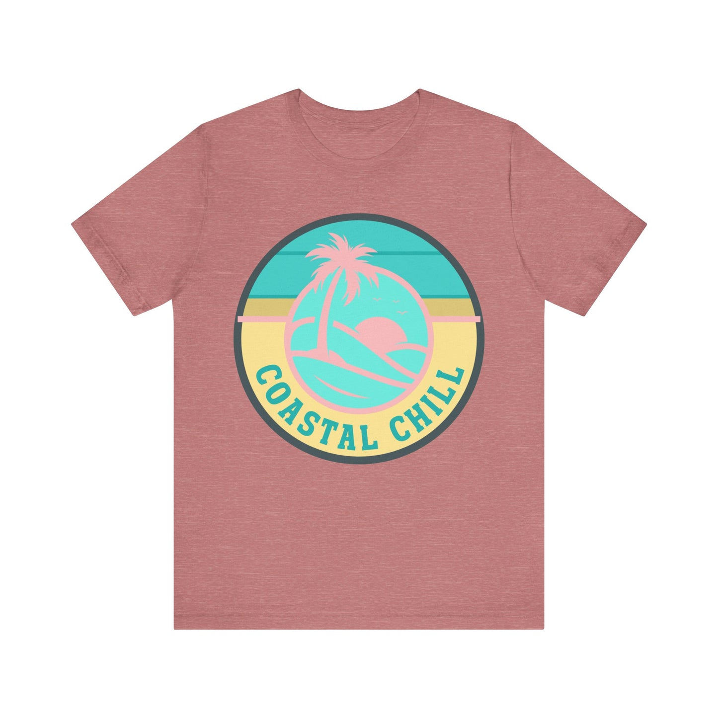 Coastal Chill Tee - Unisex Jersey Short Sleeve Shirt, Beachwear, Summer Fashion, Vacation Apparel, Graphic Tee, Relaxed Style