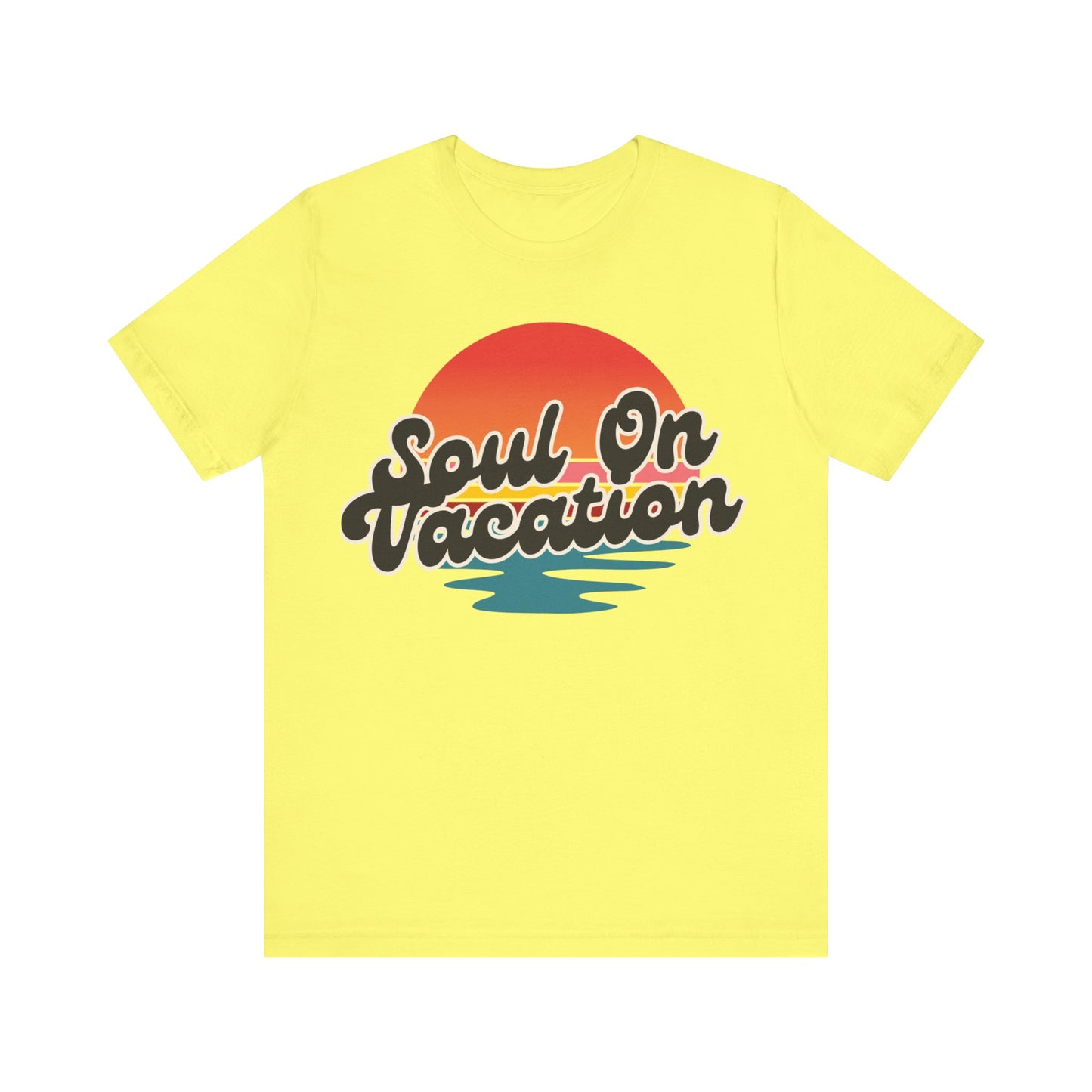 Soul On Vacation Tee, Relaxed Summer T-Shirt, Graphic Vacation Shirt, Beach Lovers Apparel, Unisex Travel T-Shirt