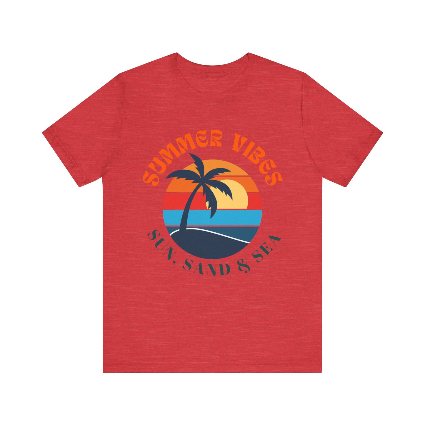 Unisex Summer Vibes Tee, Beach T-Shirt, Vacation Outfit, Casual Wear, Graphic Tee, Gift for Beach Lovers