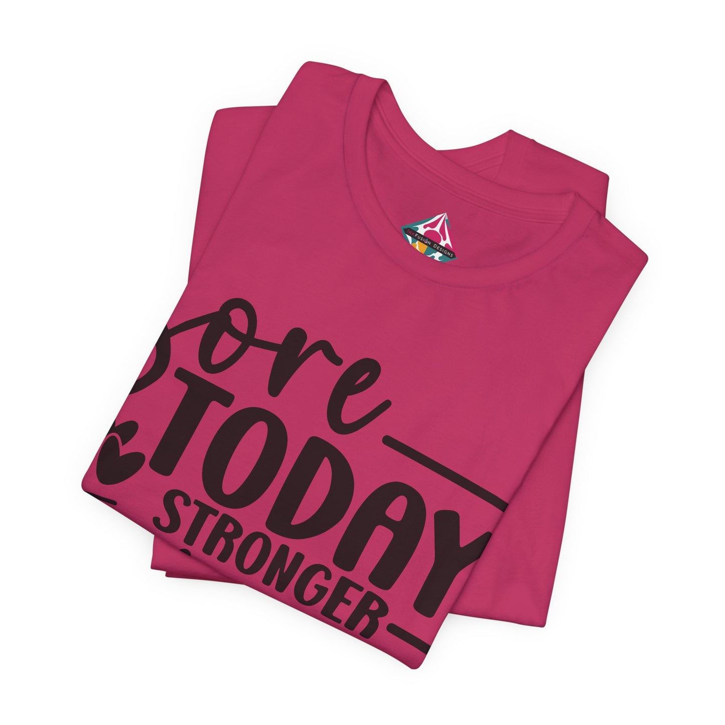 Workout T-Shirt — "Sore Today, Stronger Tomorrow" Motivational Gym Tee