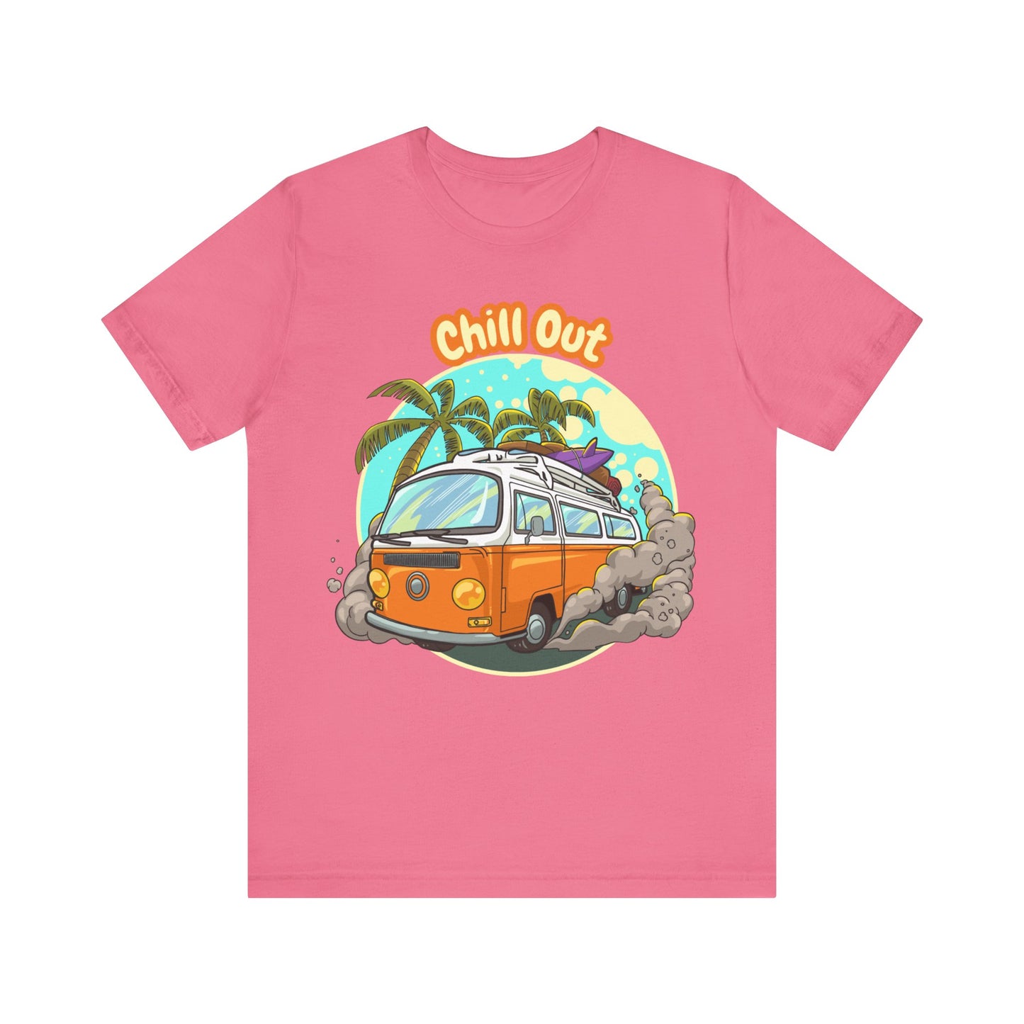 Chill Out Graphic Tee, Summer T-Shirt, Beach Vibes Shirt, Retro Camper Tee, Vacation Apparel, Gift for Travel Lovers