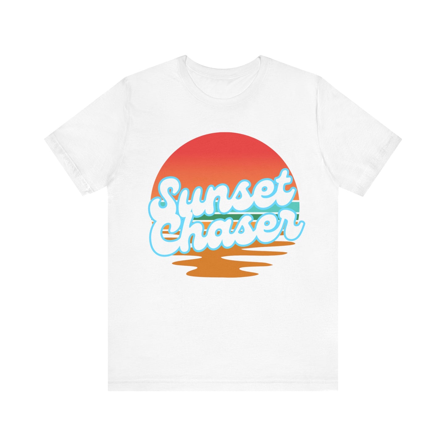 Sunset Chaser Tee - Unisex Short Sleeve T-Shirt for Beach Lovers, Summer Vibes, Vacation Wear, Gift for Nature Enthusiasts