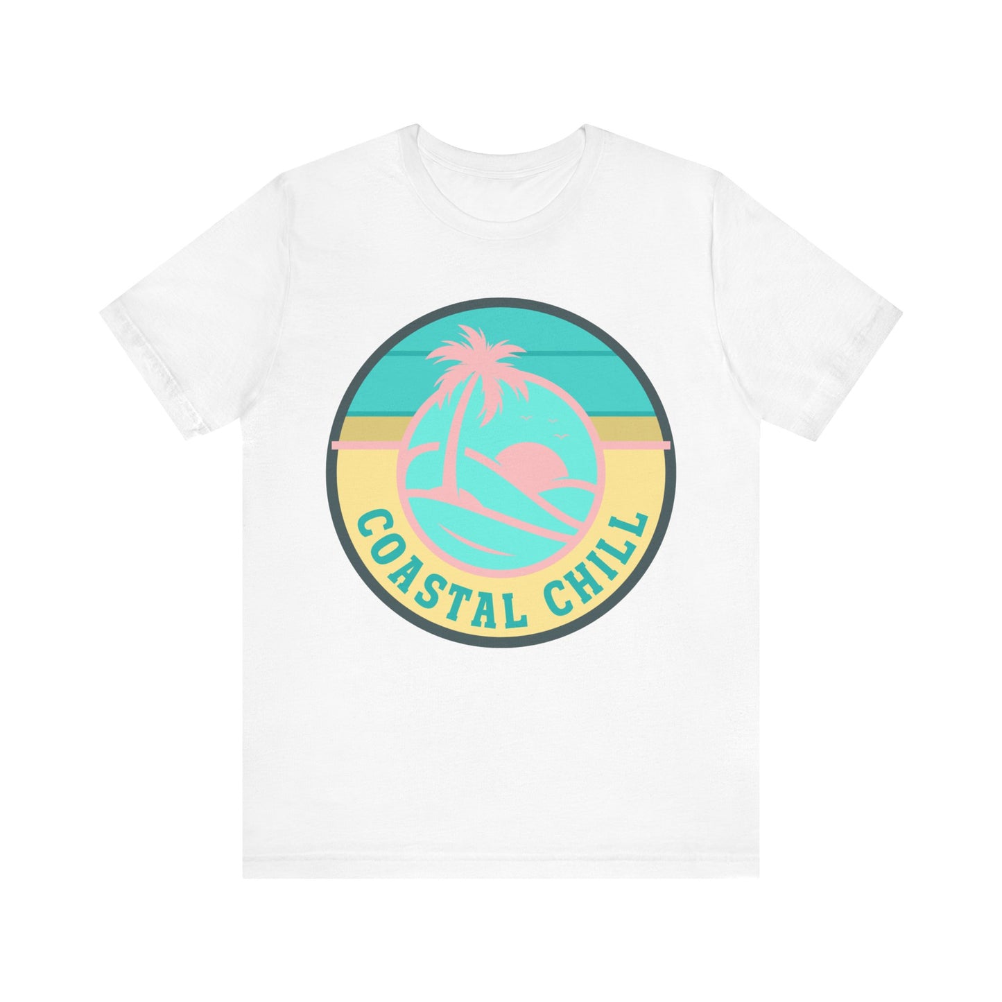 Coastal Chill Tee - Unisex Jersey Short Sleeve Shirt, Beachwear, Summer Fashion, Vacation Apparel, Graphic Tee, Relaxed Style