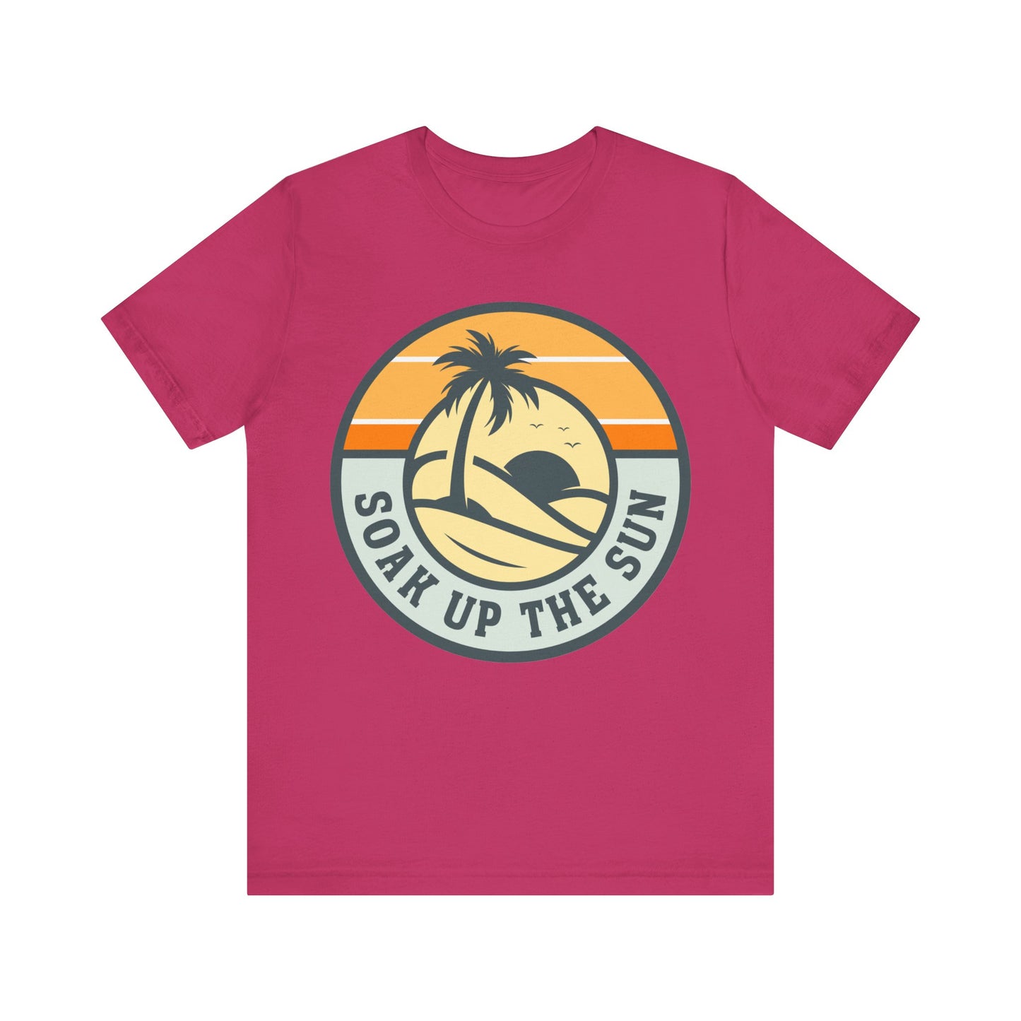 Soak Up the Sun Tee - Unisex Jersey Short Sleeve T-Shirt, Summer Vibes, Beachwear, Gift for Sun Lovers, Tropical T-Shirt