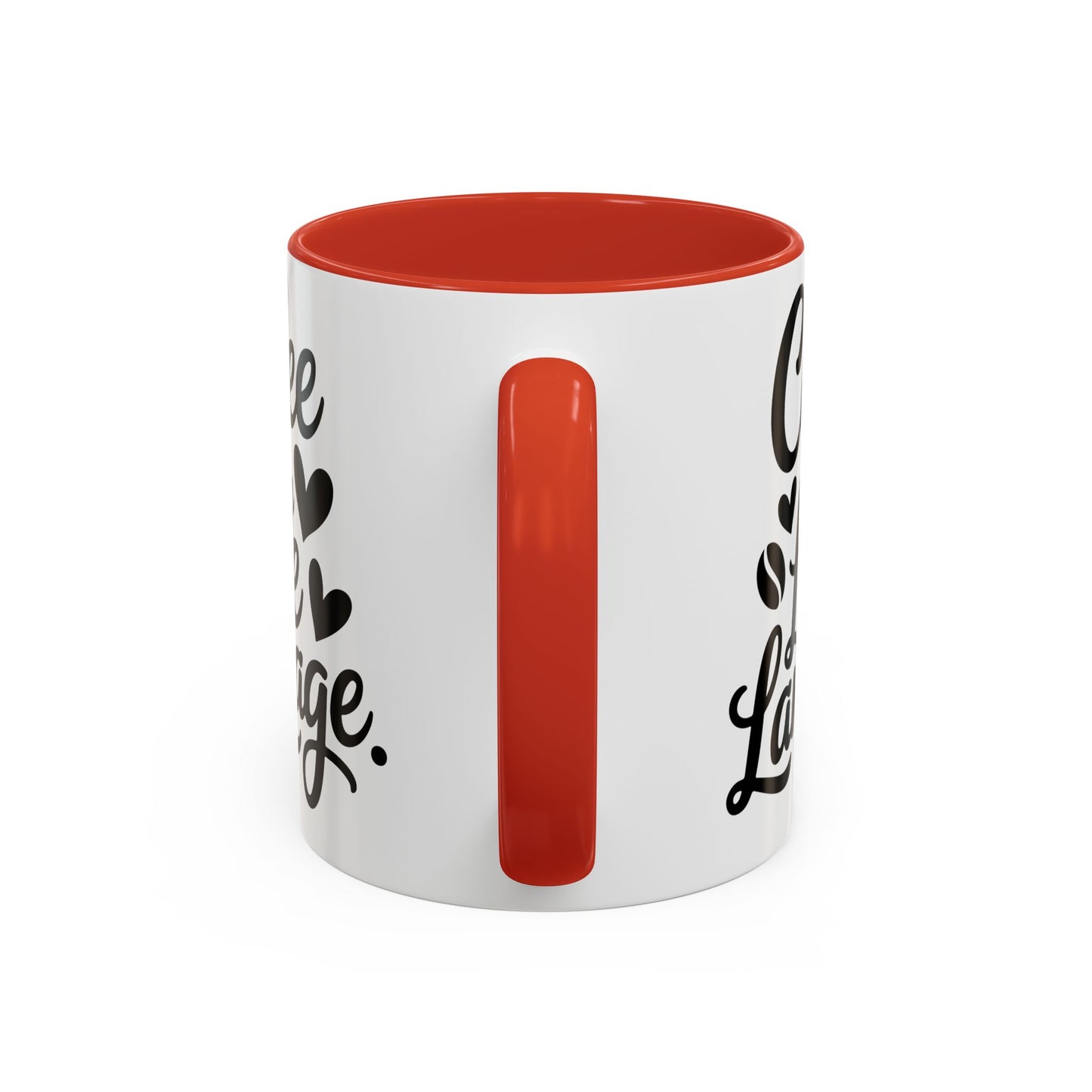 Coffee Mug - "Coffee Is My Love Language" Accent Ceramic Mug (11/15oz)
