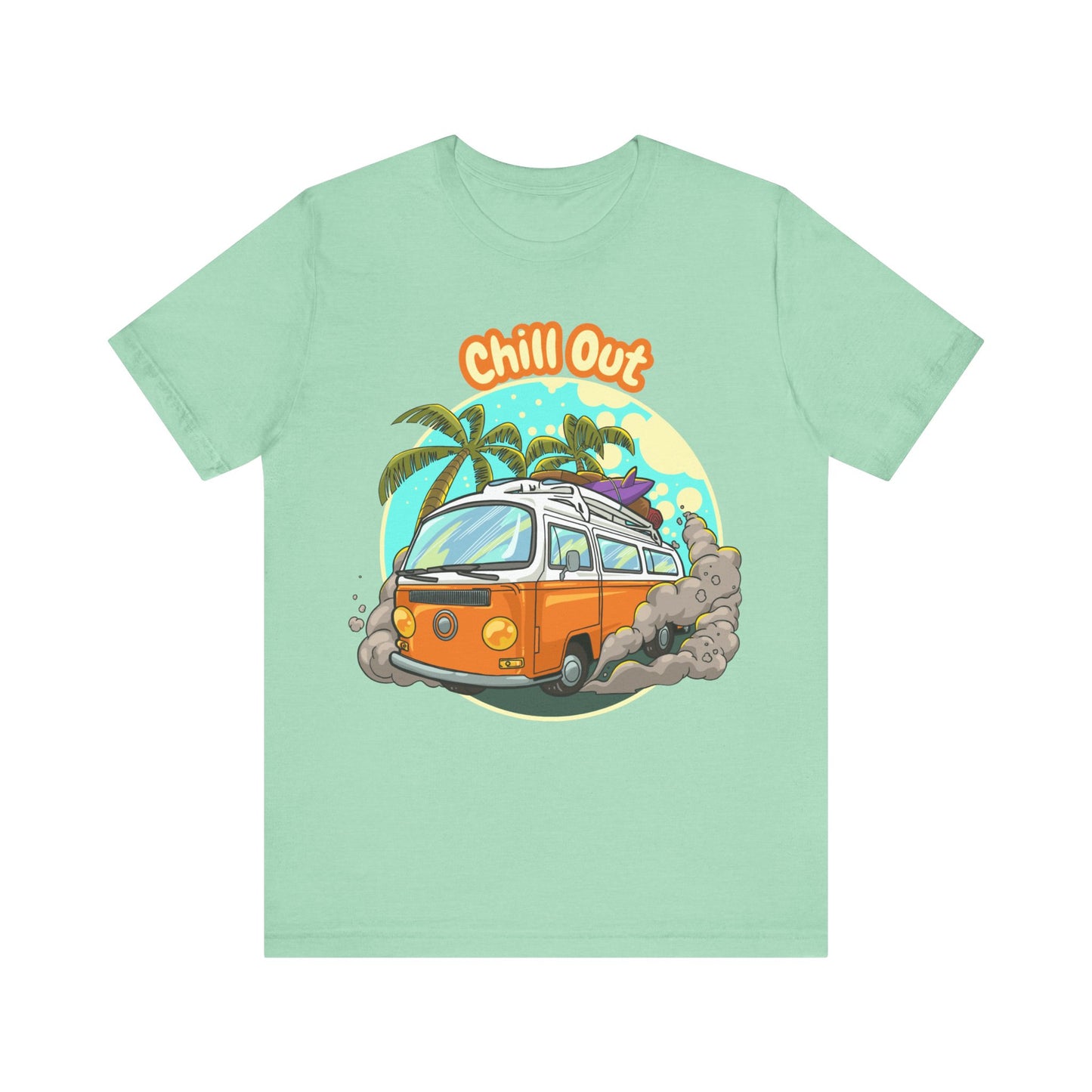 Chill Out Graphic Tee, Summer T-Shirt, Beach Vibes Shirt, Retro Camper Tee, Vacation Apparel, Gift for Travel Lovers