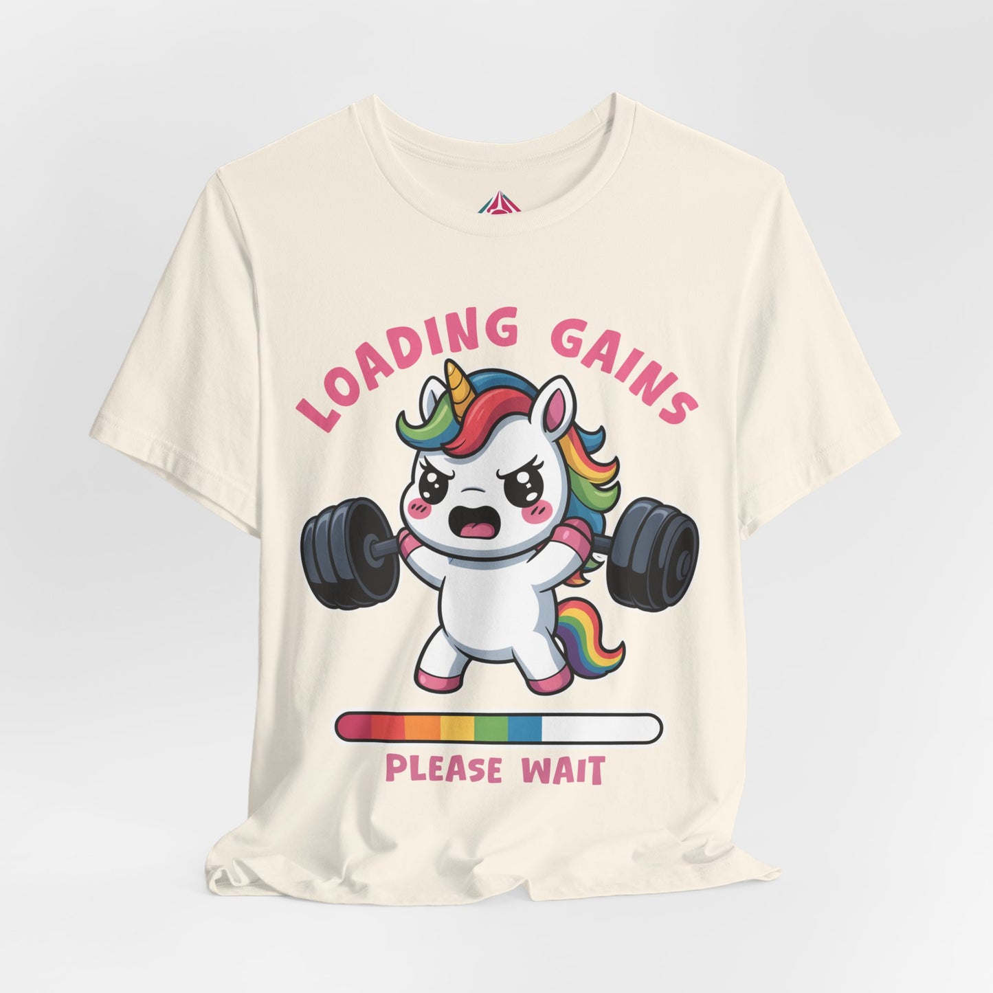Loading Gains Please Wait Unicorn Gym T-Shirt