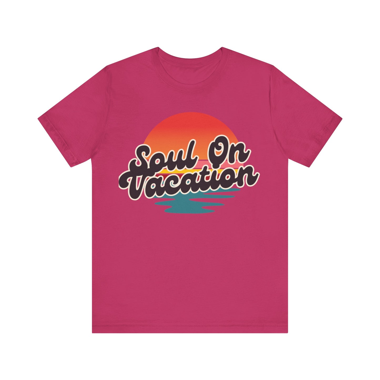 Soul On Vacation Tee, Relaxed Summer T-Shirt, Graphic Vacation Shirt, Beach Lovers Apparel, Unisex Travel T-Shirt