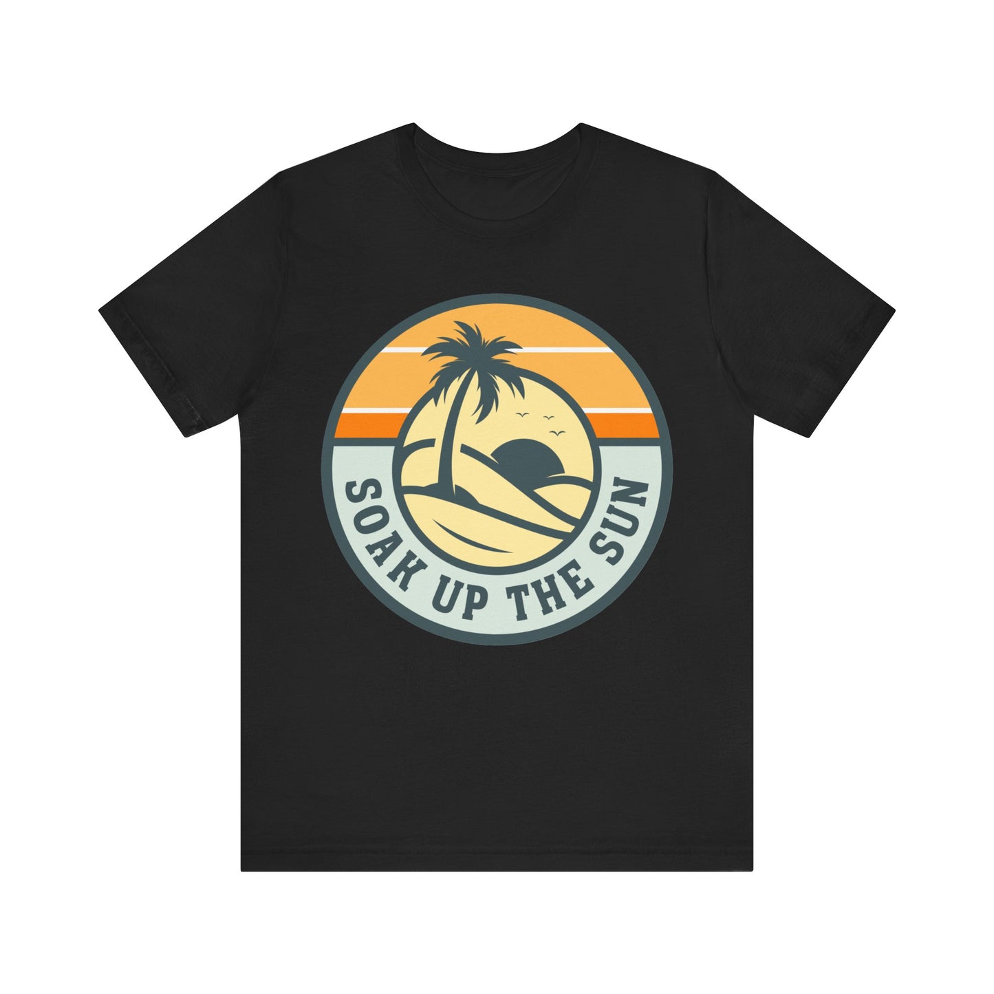 Soak Up the Sun Tee - Unisex Jersey Short Sleeve T-Shirt, Summer Vibes, Beachwear, Gift for Sun Lovers, Tropical T-Shirt