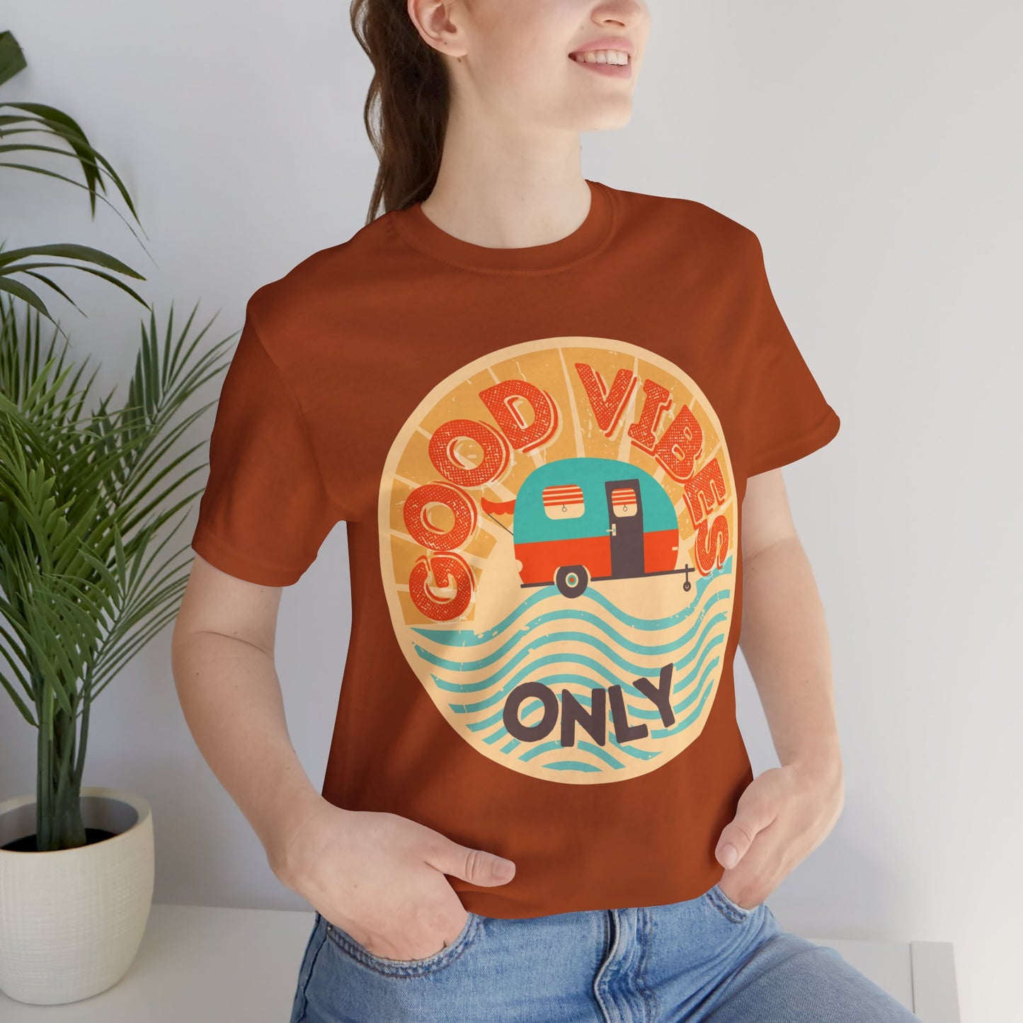 Good Vibes Only Tee - Unisex Summer T-Shirt, Casual Wear, Vacation Shirt, Festival Outfits, Gift for Friends, Travel Apparel