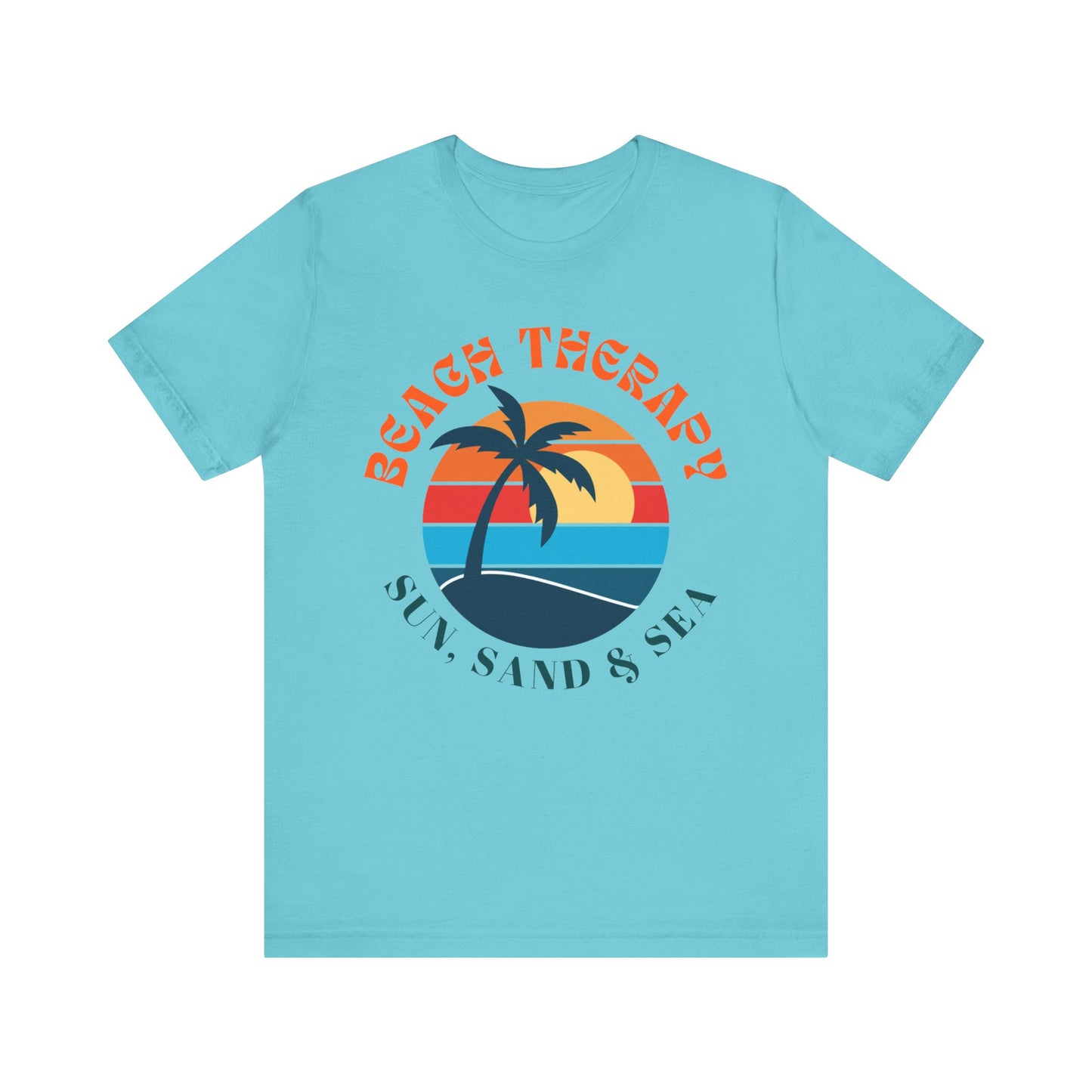 Beach Therapy Unisex Tee, Summer Vibes Shirt, Gift for Beach Lovers, Casual T-Shirt, Vacation Apparel, Fun Holidaywear