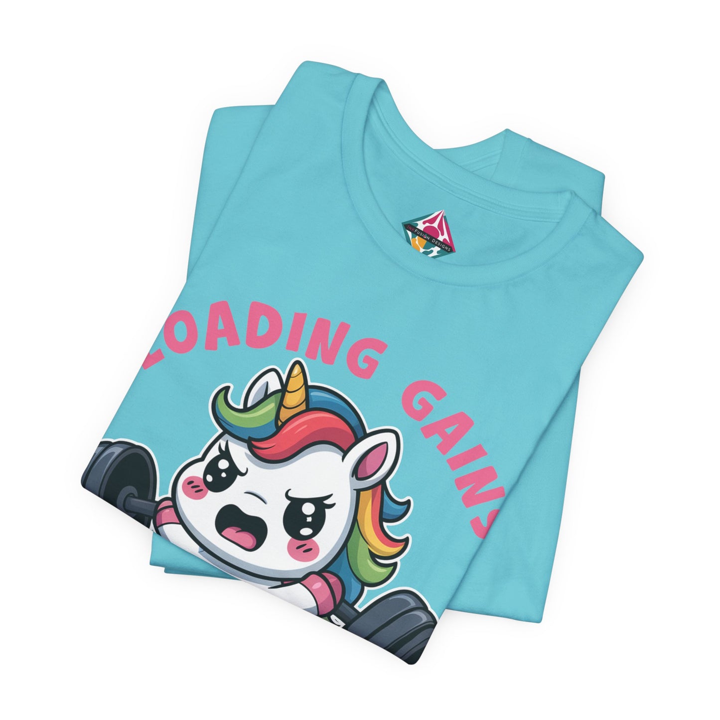 Loading Gains Please Wait Unicorn Gym T-Shirt