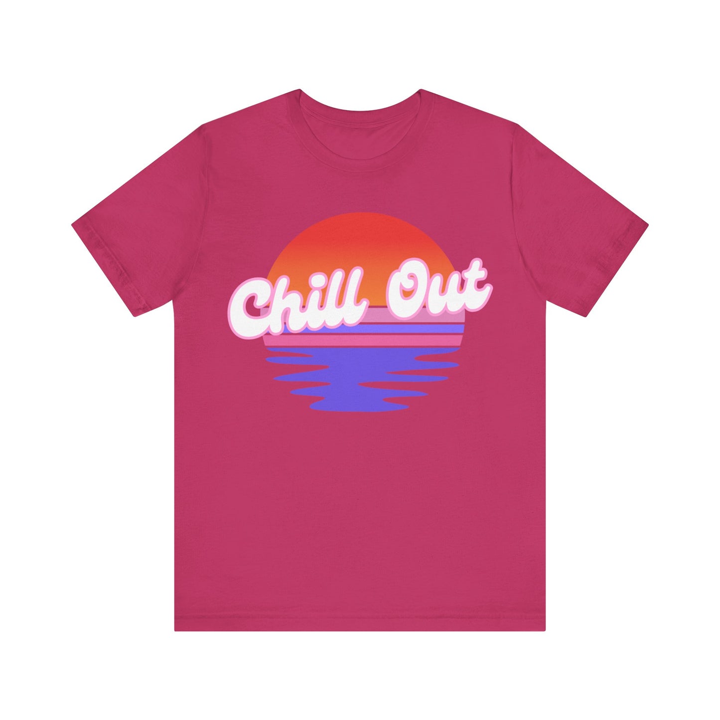 Chill Out Unisex Jersey Tee | Relaxed Vibe T-Shirt for Summer Days, Casual Wear, Beach Outfits, Gift for Friends