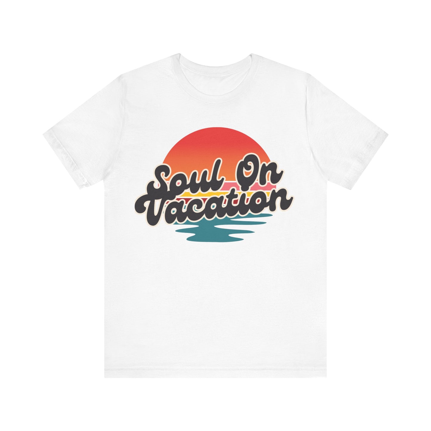Soul On Vacation Tee, Relaxed Summer T-Shirt, Graphic Vacation Shirt, Beach Lovers Apparel, Unisex Travel T-Shirt