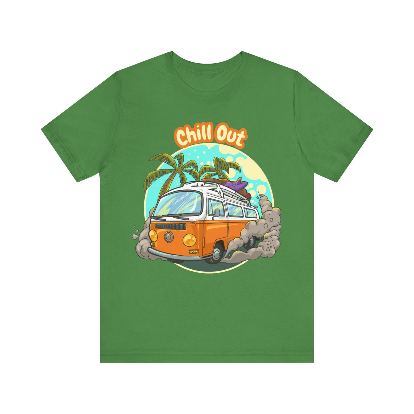 Chill Out Graphic Tee, Summer T-Shirt, Beach Vibes Shirt, Retro Camper Tee, Vacation Apparel, Gift for Travel Lovers