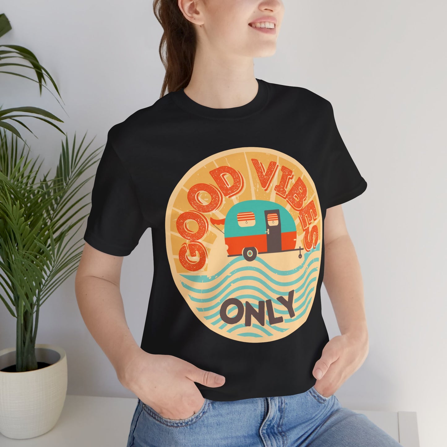 Good Vibes Only Tee - Unisex Summer T-Shirt, Casual Wear, Vacation Shirt, Festival Outfits, Gift for Friends, Travel Apparel