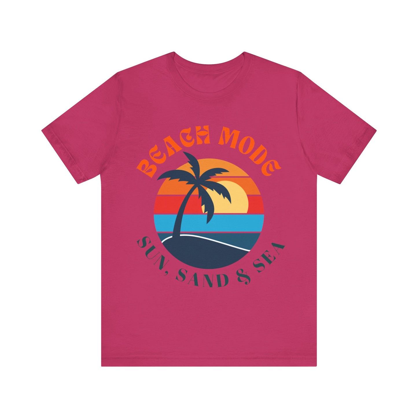 Beach Mode Unisex Jersey Tee - Perfect for Summer, Vacation, Beach Day, Sun Lovers, Casual Wear, Gift for Him/Her