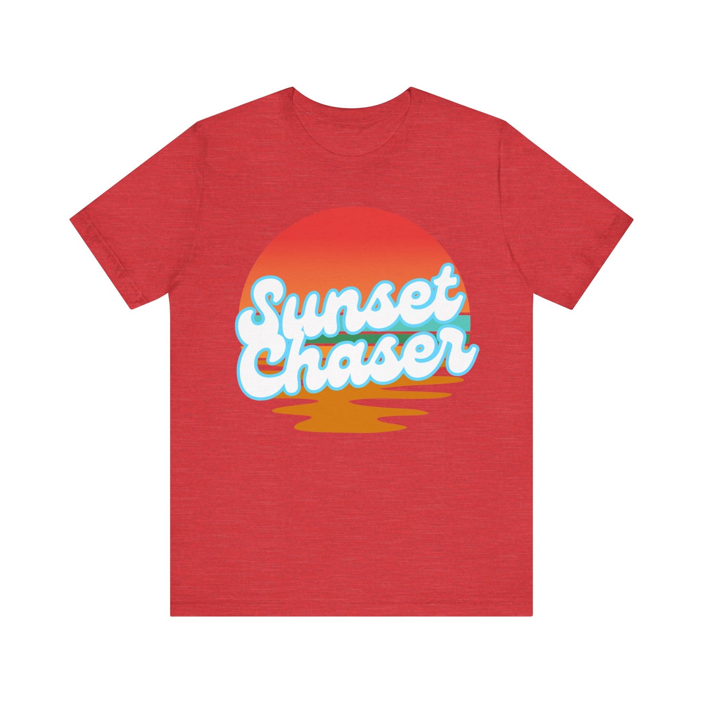 Sunset Chaser Tee - Unisex Summer T-Shirt, Relaxed Fit, Beachwear, Vacation, Gift for Sunset Lovers, Casual Graphic Tee