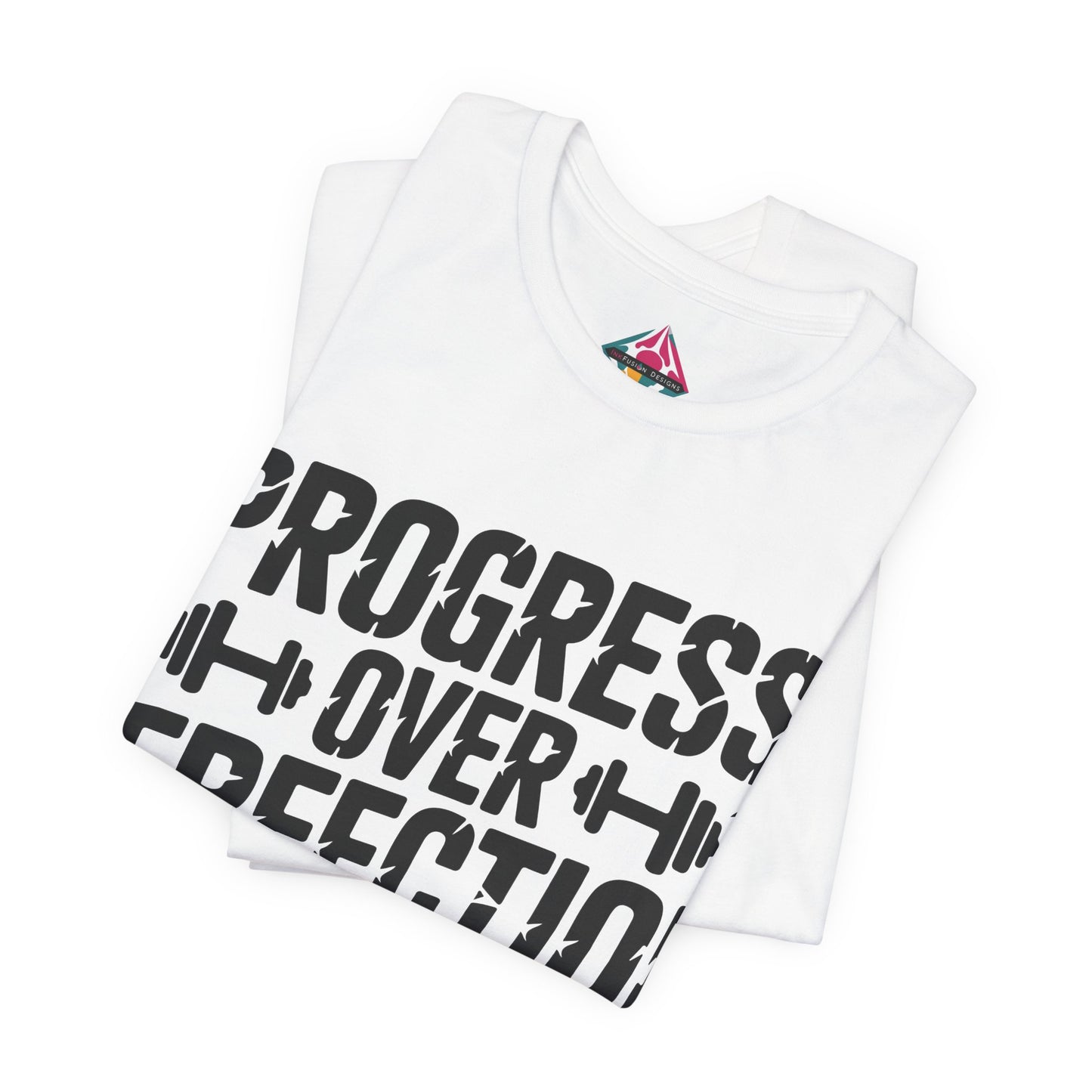 Progress Over Perfection Tee — Motivational Gym Workout T-Shirt