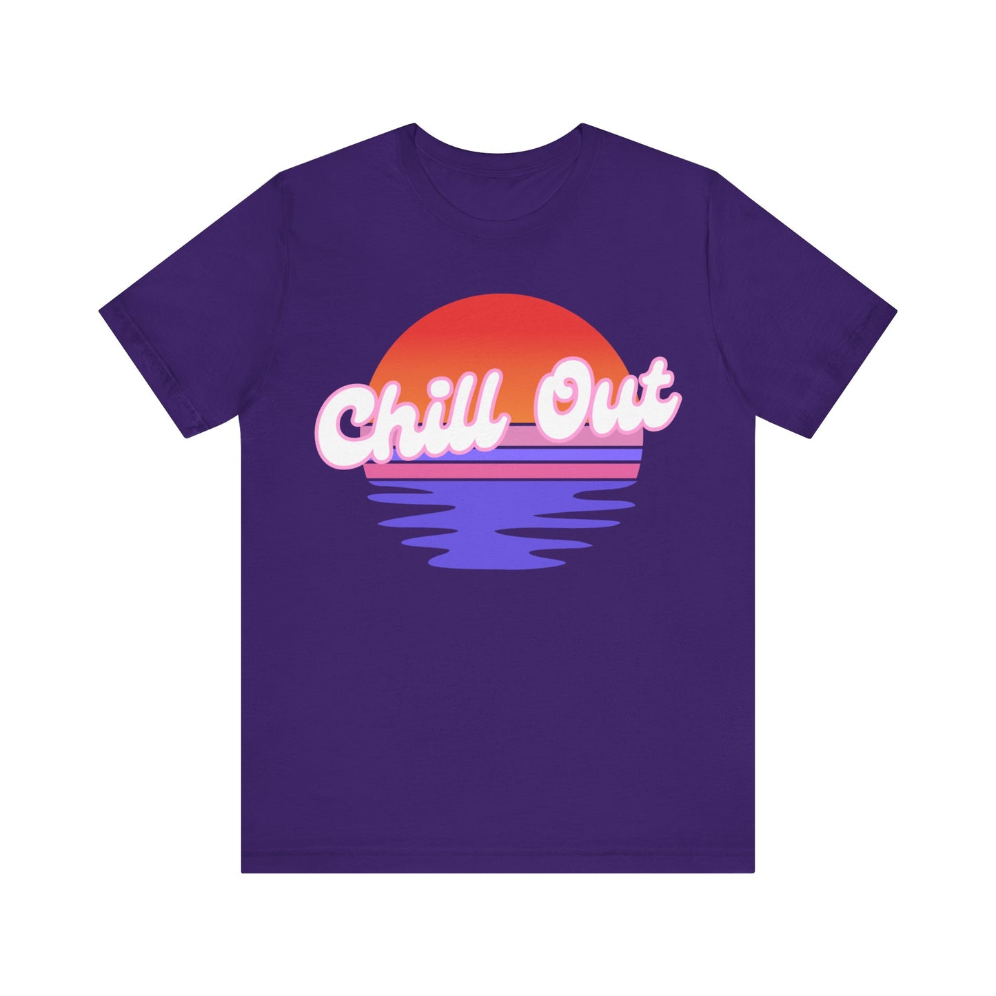 Chill Out Unisex Jersey Tee | Relaxed Vibe T-Shirt for Summer Days, Casual Wear, Beach Outfits, Gift for Friends