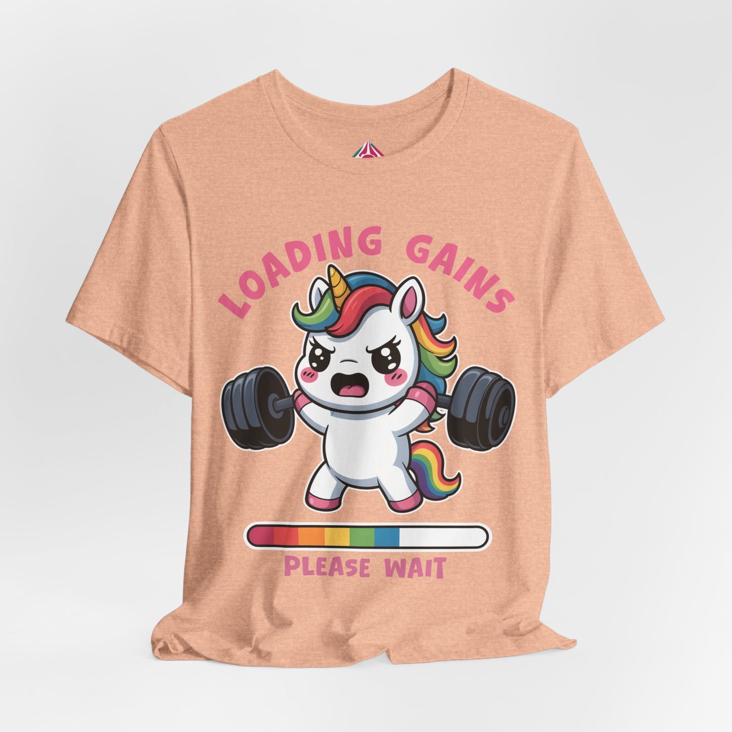 Loading Gains Please Wait Unicorn Gym T-Shirt