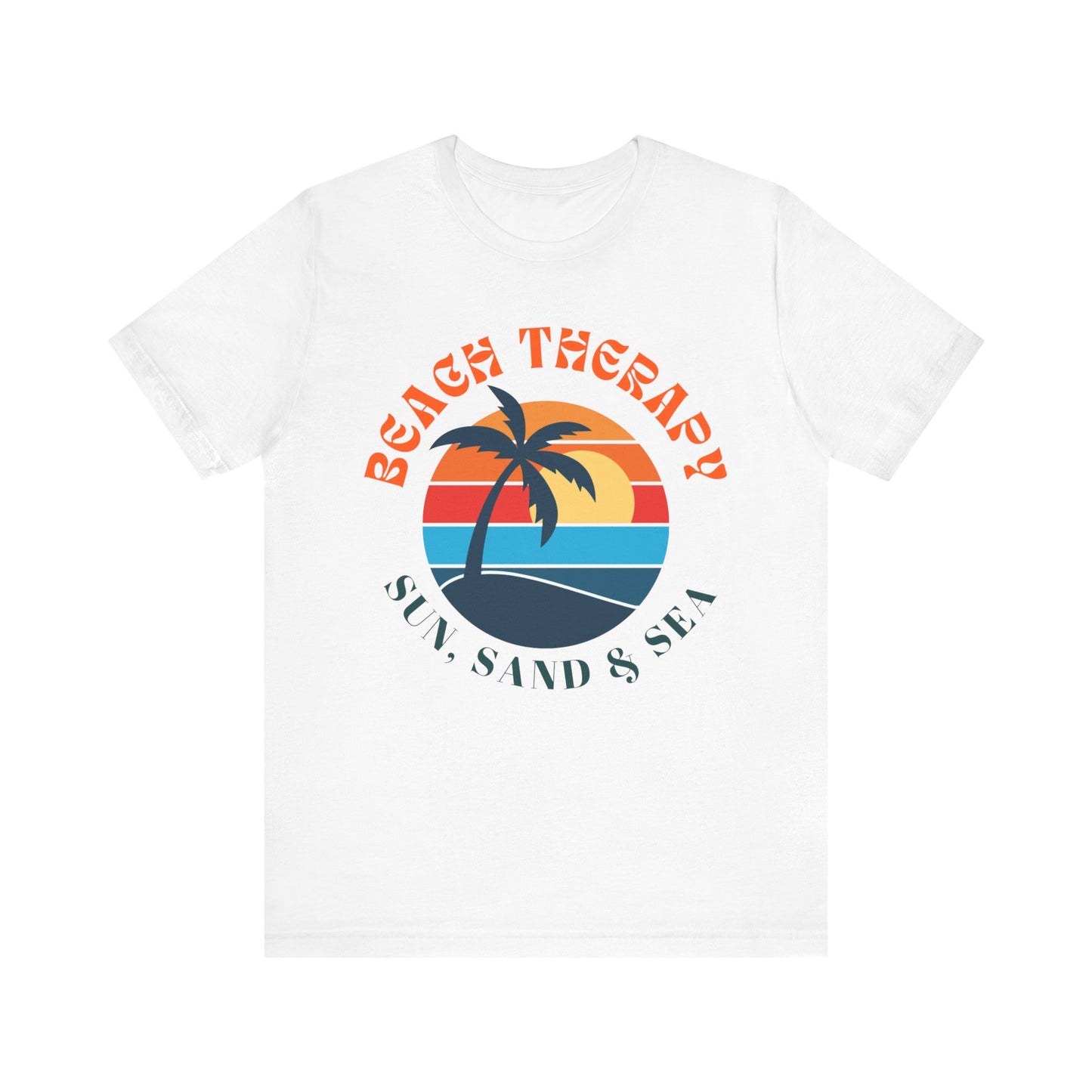Beach Therapy Unisex Tee, Summer Vibes Shirt, Gift for Beach Lovers, Casual T-Shirt, Vacation Apparel, Fun Holidaywear