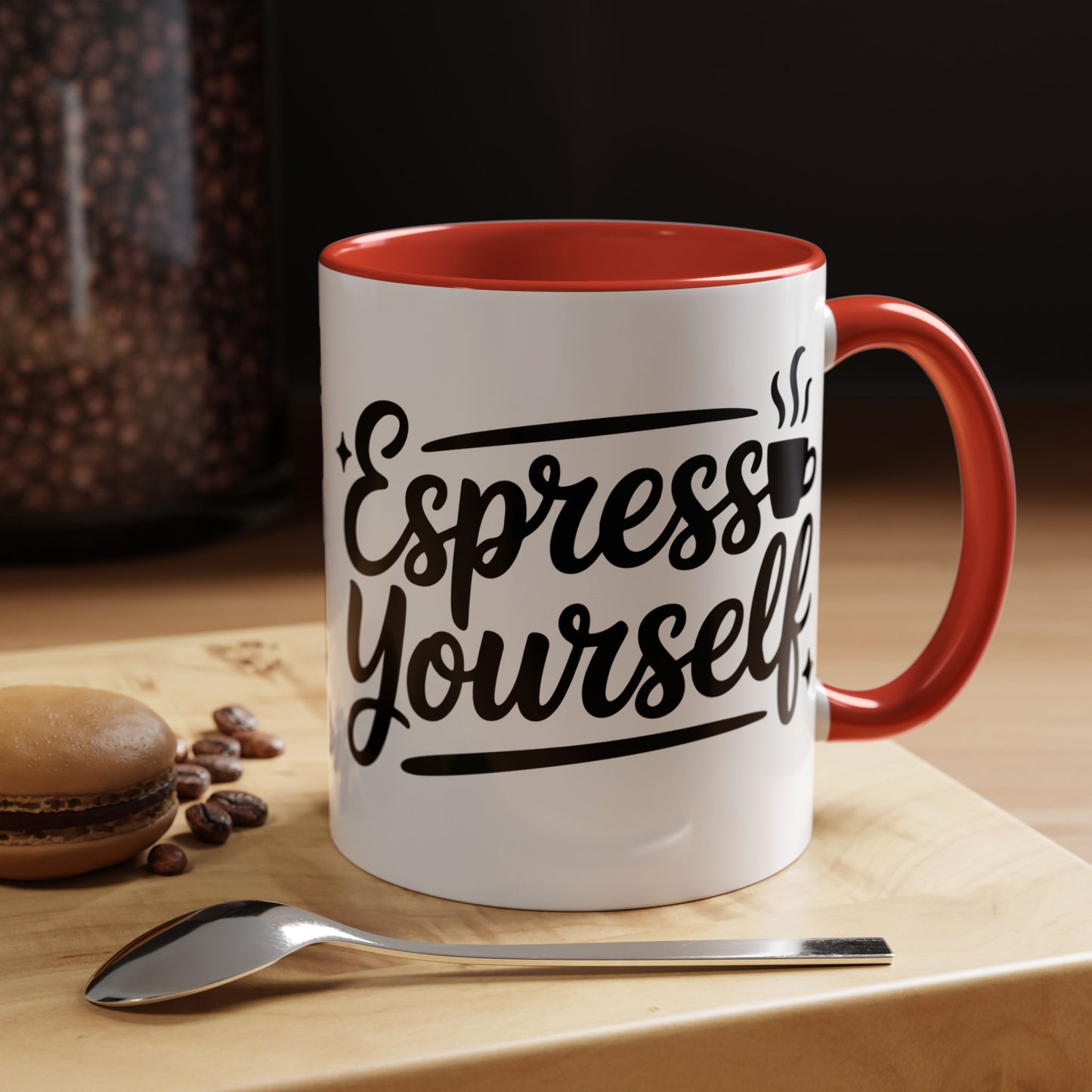 Espresso Yourself Accent Coffee Mug — Funny Coffee Gift (11/15oz)