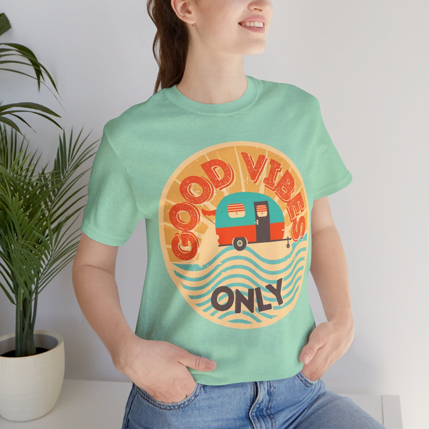 Good Vibes Only Tee - Unisex Summer T-Shirt, Casual Wear, Vacation Shirt, Festival Outfits, Gift for Friends, Travel Apparel