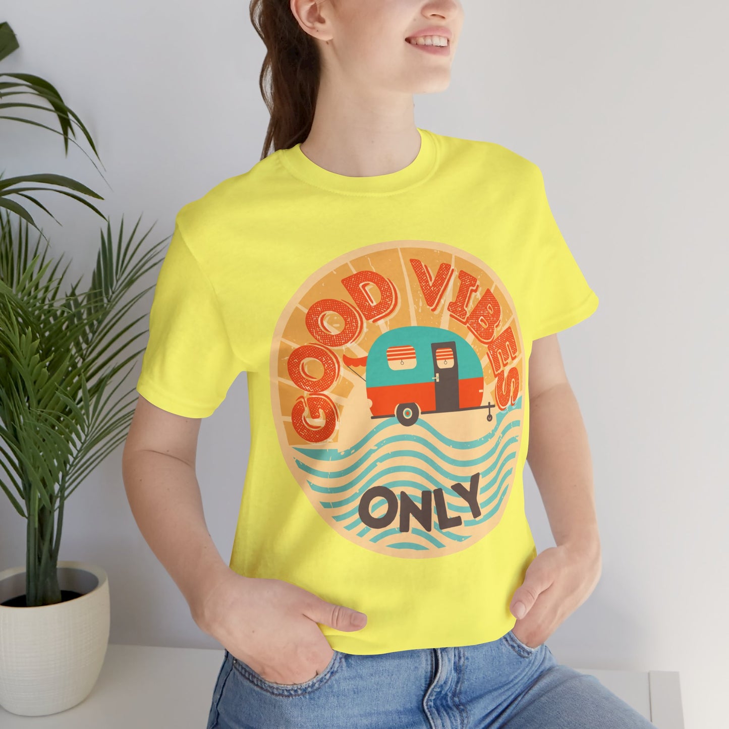 Good Vibes Only Tee - Unisex Summer T-Shirt, Casual Wear, Vacation Shirt, Festival Outfits, Gift for Friends, Travel Apparel