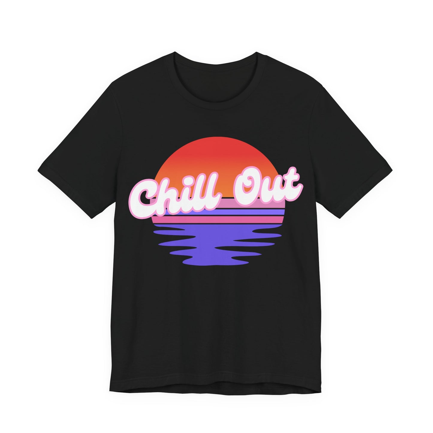 Chill Out Unisex Jersey Tee | Relaxed Vibe T-Shirt for Summer Days, Casual Wear, Beach Outfits, Gift for Friends