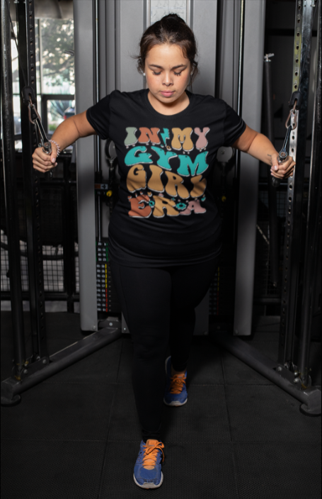 Gym Girl Era T-Shirt — 'In My Gym Girl Era' Retro Fitness Tee